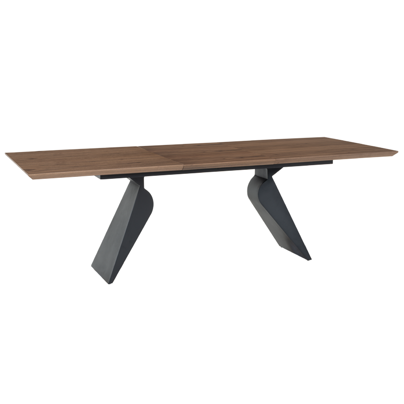 Extendable dining table RATON - walnut
