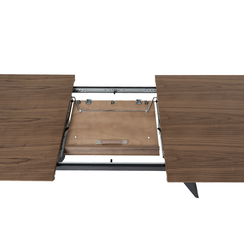 Extendable dining table RATON - walnut