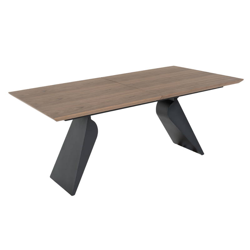 Extendable dining table RATON - walnut