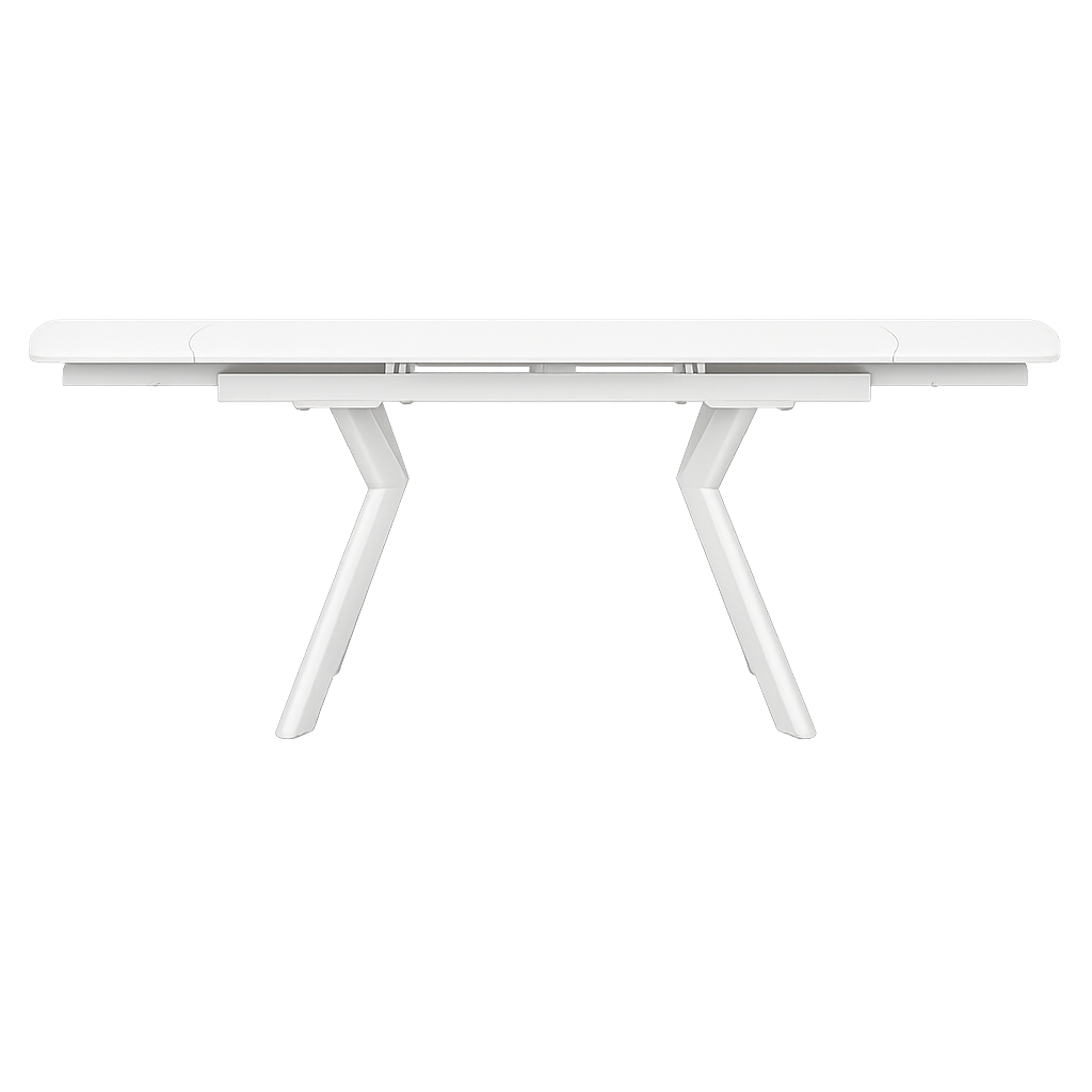 Extendable dining table SEBASTIAN - white