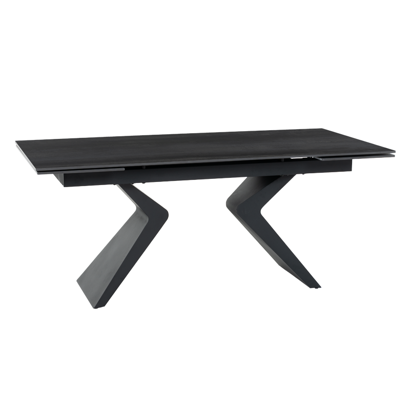 Extendable dining table GUAMA - black