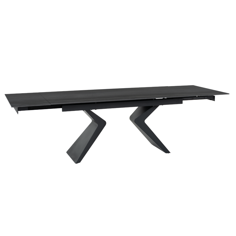 Extendable dining table GUAMA - black
