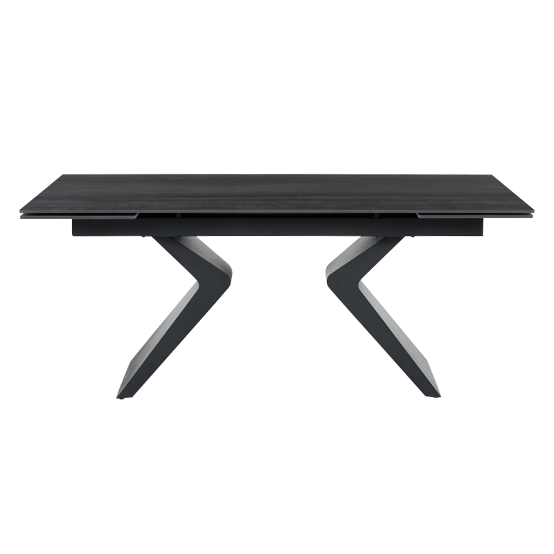 Extendable dining table GUAMA - black