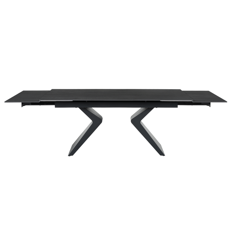 Extendable dining table GUAMA - black