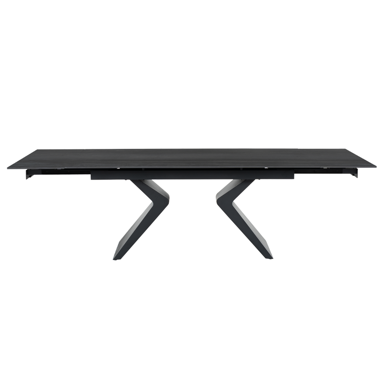 Extendable dining table GUAMA - black