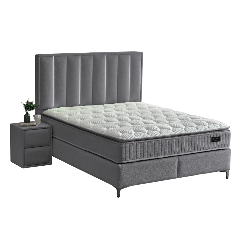 Υπνοδωμάτιο με ταπετσαρία και στρώμα MINI MOONLIGHT 140 x 200 - γκρι 16