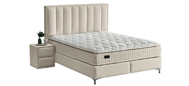 Тапицирана спалня с матрак MINI MOONLIGHT 140 х 200 - крем 01