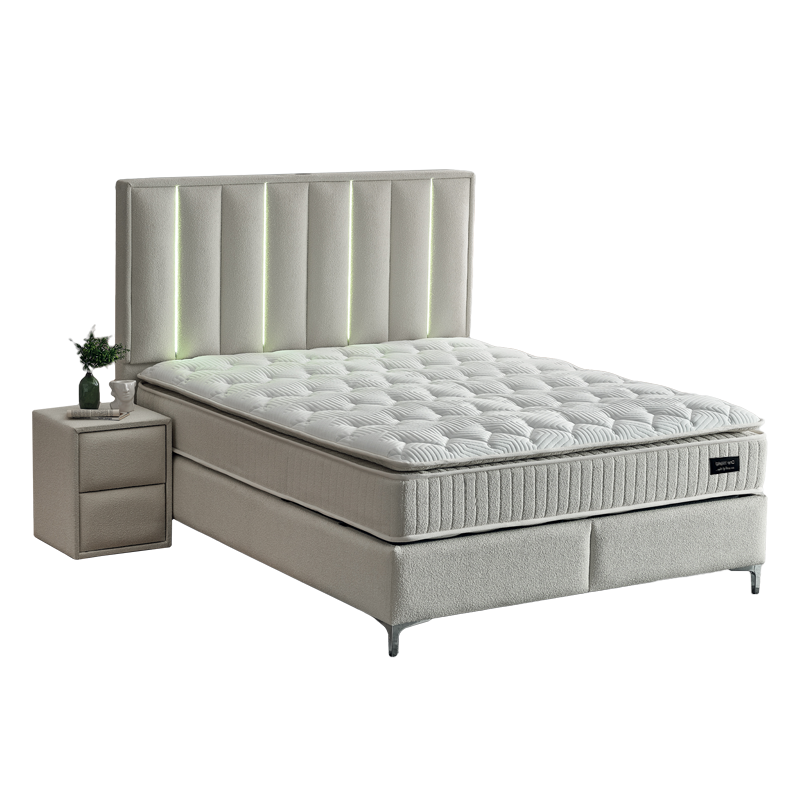 Тапицирана спалня с матрак MINI MOONLIGHT 160 х 200 - крем 01