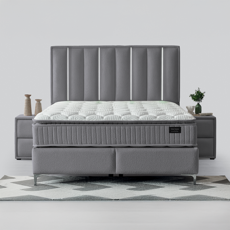 Υπνοδωμάτιο με ταπετσαρία και στρώμα MINI MOONLIGHT 160 x 200 - γκρι 16
