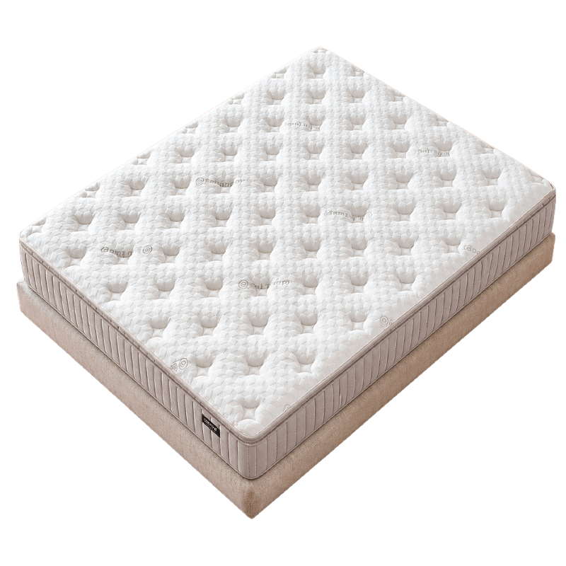 Upholstered bedroom with mattress BELLA 180 x 200 - cream 03