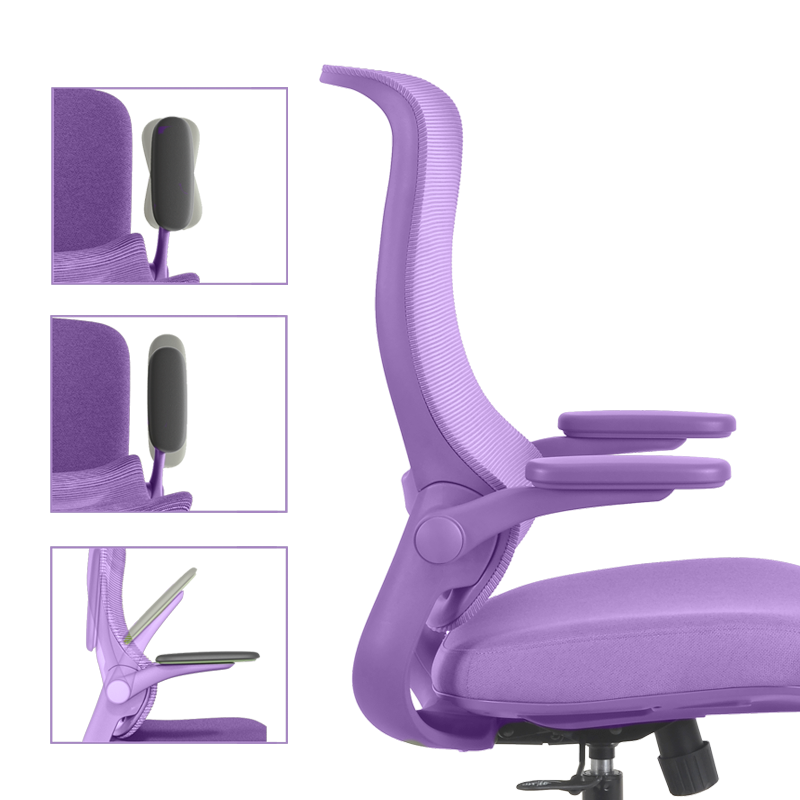 Ergonomic chair BAKU - purple