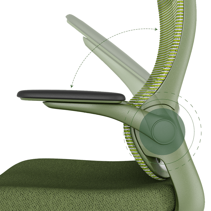 Ergonomic chair BAKU - green