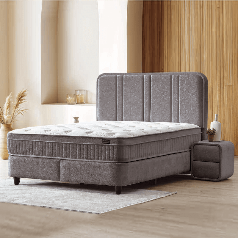 Υπνοδωμάτιο με ταπετσαρία και στρώμα HUGO 140 x 200 - γκρι 29