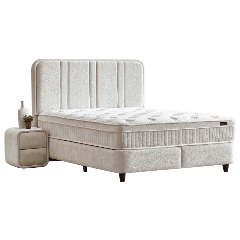 Υπνοδωμάτιο με ταπετσαρία και στρώμα HUGO 180 x 200 - pearl SY