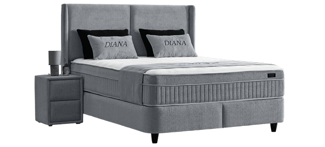 Υπνοδωμάτιο με ταπετσαρία και στρώμα DIANA 140 x 200 - pearl SY