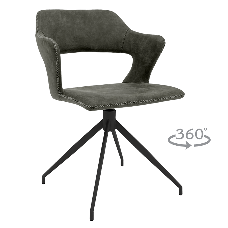Dining chair RAPLA - dark gray 09