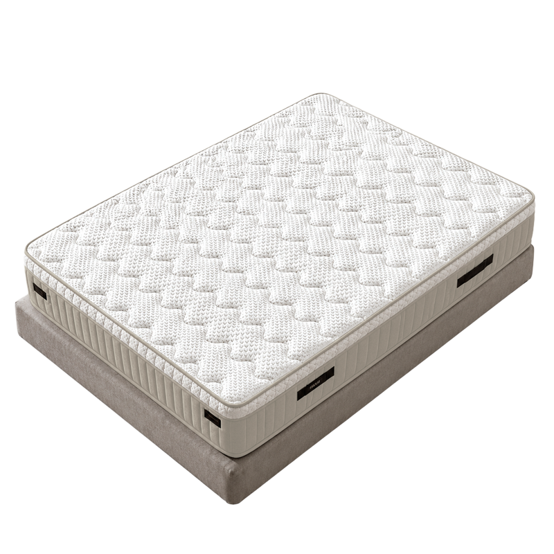 Upholstered bedroom with mattress ASTRA 160 x 200 - beige 04