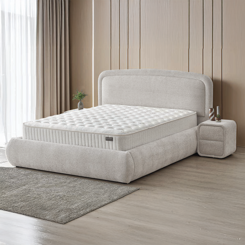 Υπνοδωμάτιο με ταπετσαρία και στρώμα NOVA 140 x 200 - pearl SY