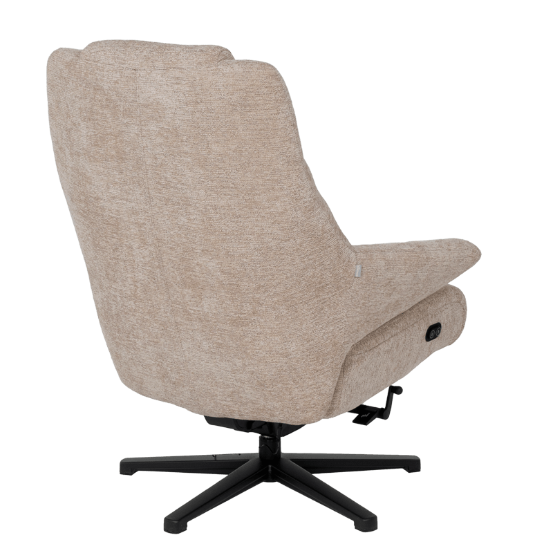 Electric massage chair with stool SINES - cream