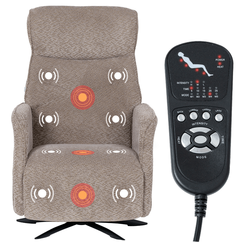 Electric massage chair LORDELO - brown