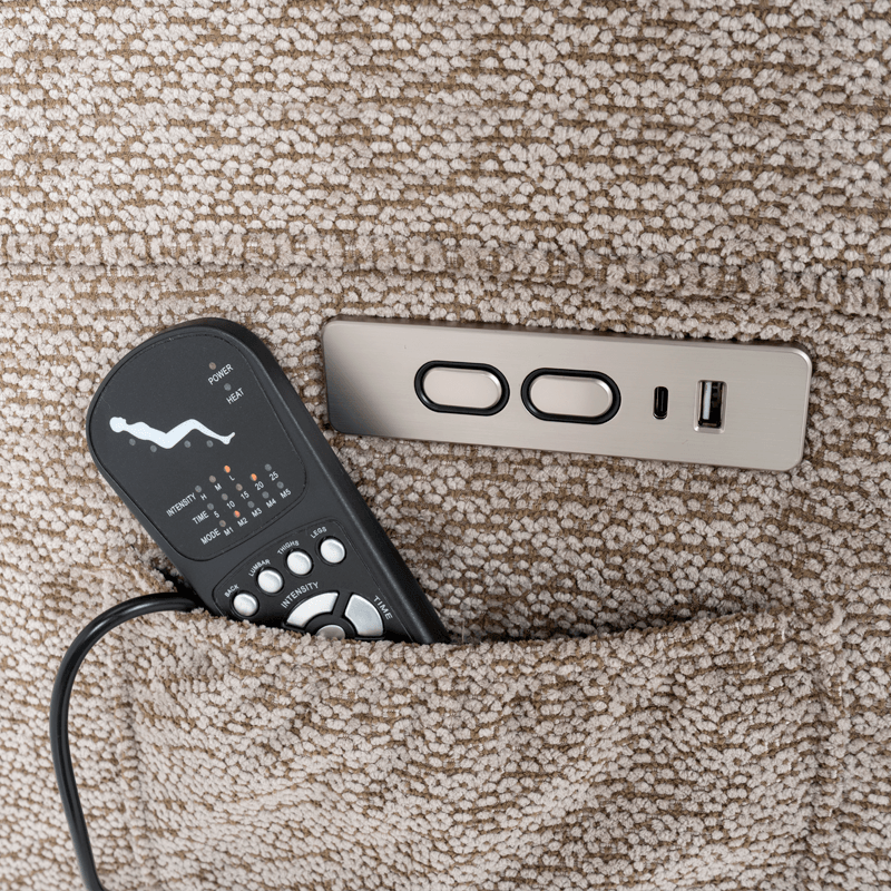 Electric massage chair LORDELO - brown