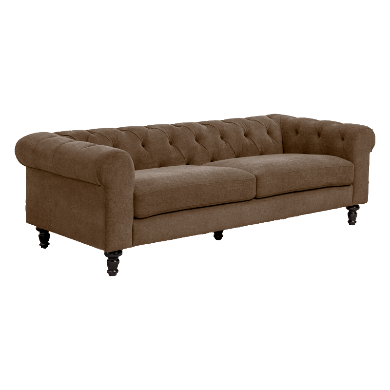 Sofa three-seater CHESTER - brown