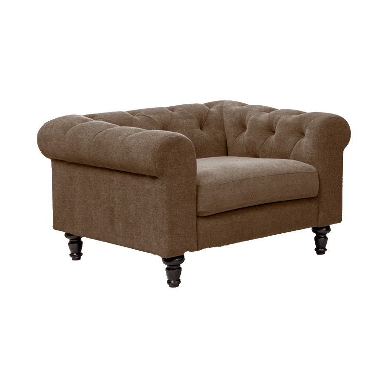 Armchair CHESTER - brown