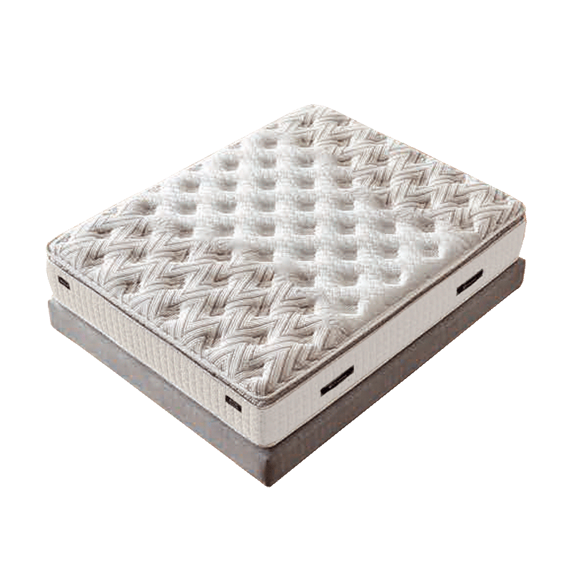 Upholstered bedroom with mattress IBIZA 160 x 200 - cream AN