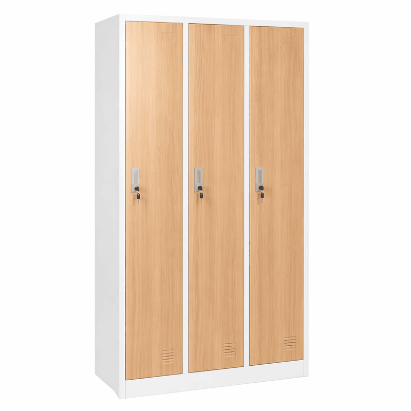 Metal cabinet Carmen CR-1242 J - white-beech