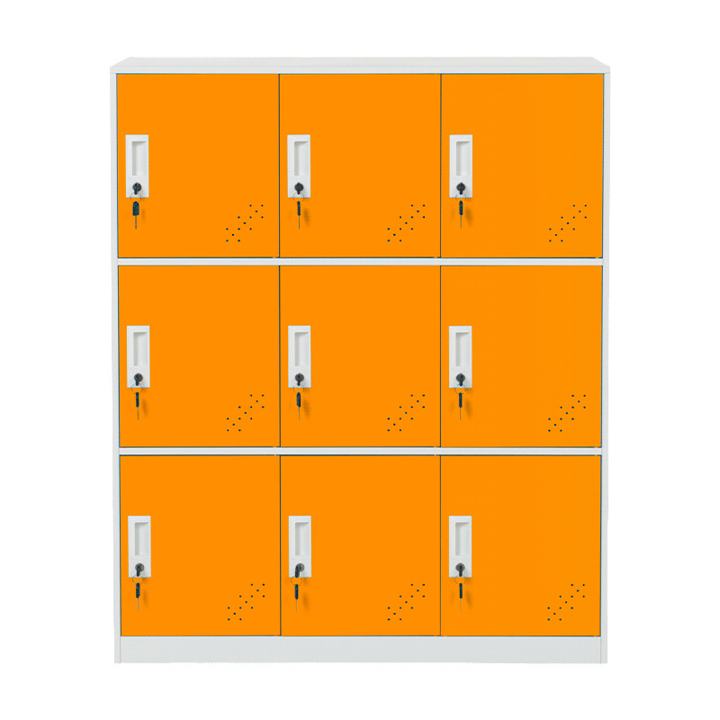 Metal cabinet Carmen CR-1298 J - white / orange