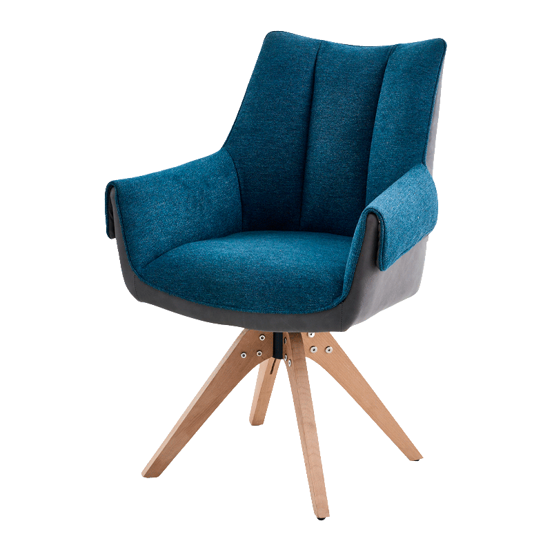 Dining chair NOVARA - blue-gray