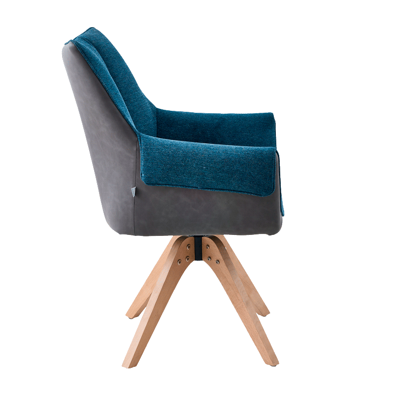 Dining chair NOVARA - blue-gray
