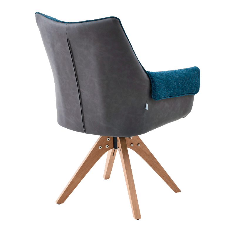 Dining chair NOVARA - blue-gray