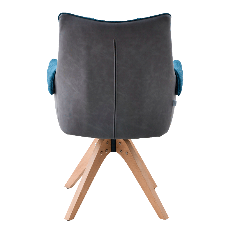Dining chair NOVARA - blue-gray