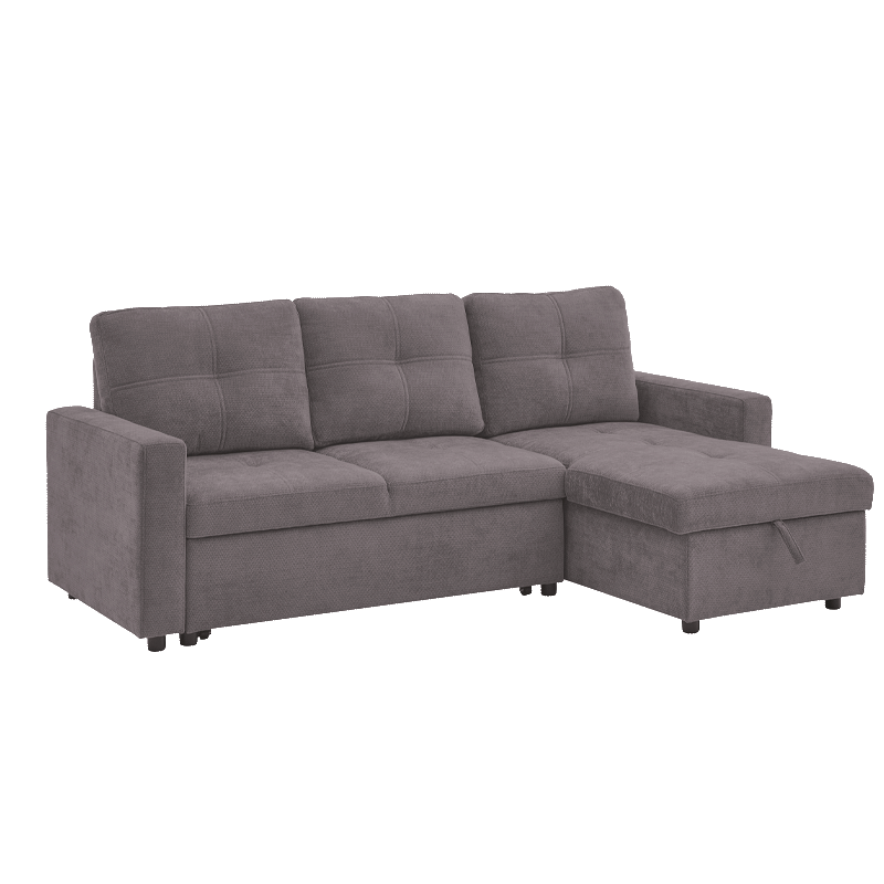 Corner sofa bed DEMBA - gray