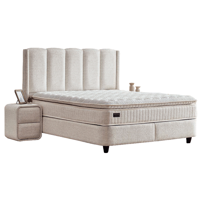 Υπνοδωμάτιο με ταπετσαρία και στρώμα MAGNUM 160 x 200 - pearl SY