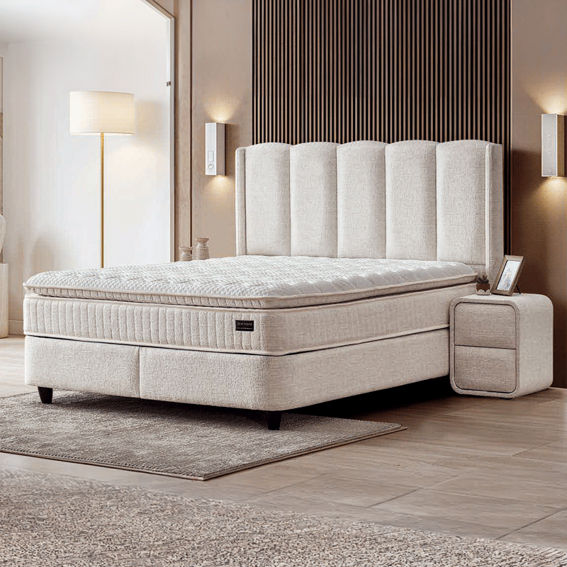 Υπνοδωμάτιο με ταπετσαρία και στρώμα MAGNUM 160 x 200 - pearl SY
