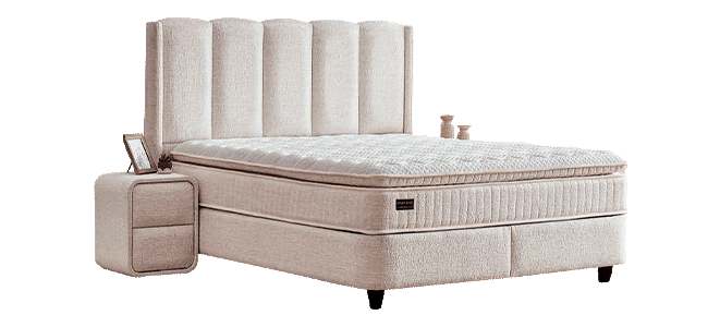 Υπνοδωμάτιο με ταπετσαρία και στρώμα MAGNUM 160 x 200 - pearl SY