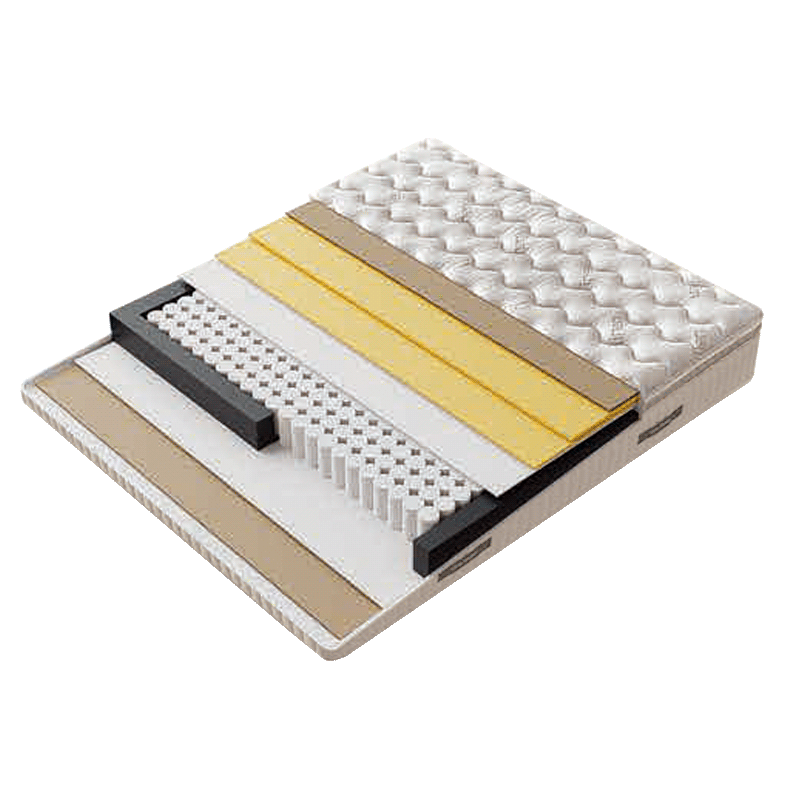 Upholstered bedroom with mattress PORTO 160 x 200 - beige 04