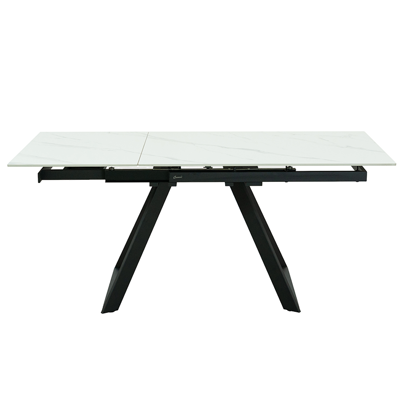 Extendable dining table BIALA - white