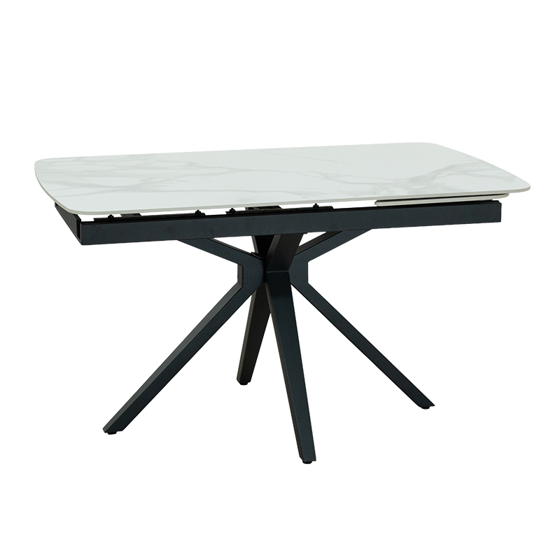 Extendable dining table DEBLIN - white