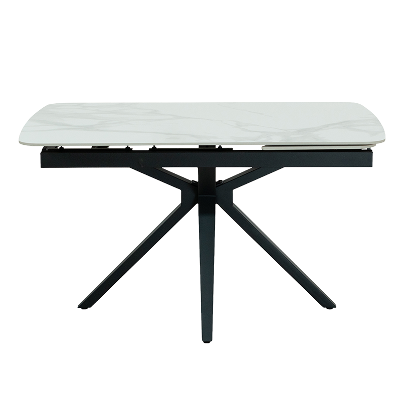 Extendable dining table DEBLIN - white