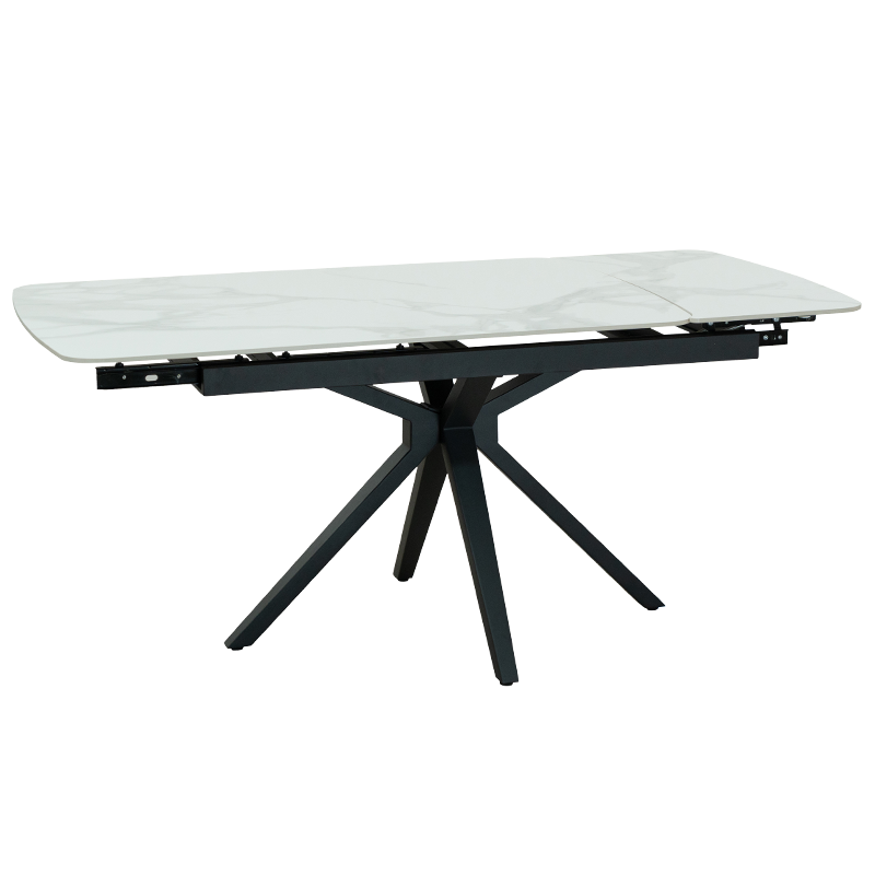 Extendable dining table DEBLIN - white