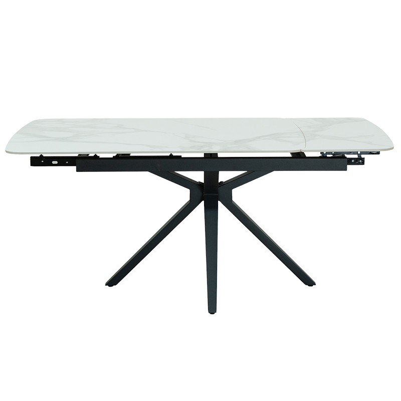 Extendable dining table DEBLIN - white