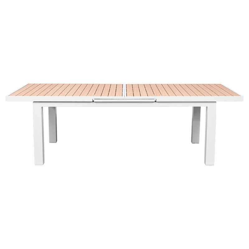 Extendable garden table KOS - white / oak