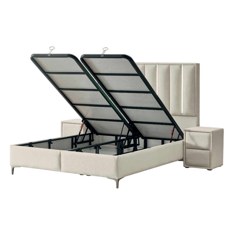 Тапицирана спалня с матрак MINI MOONLIGHT 180 х 200 - бежов 02