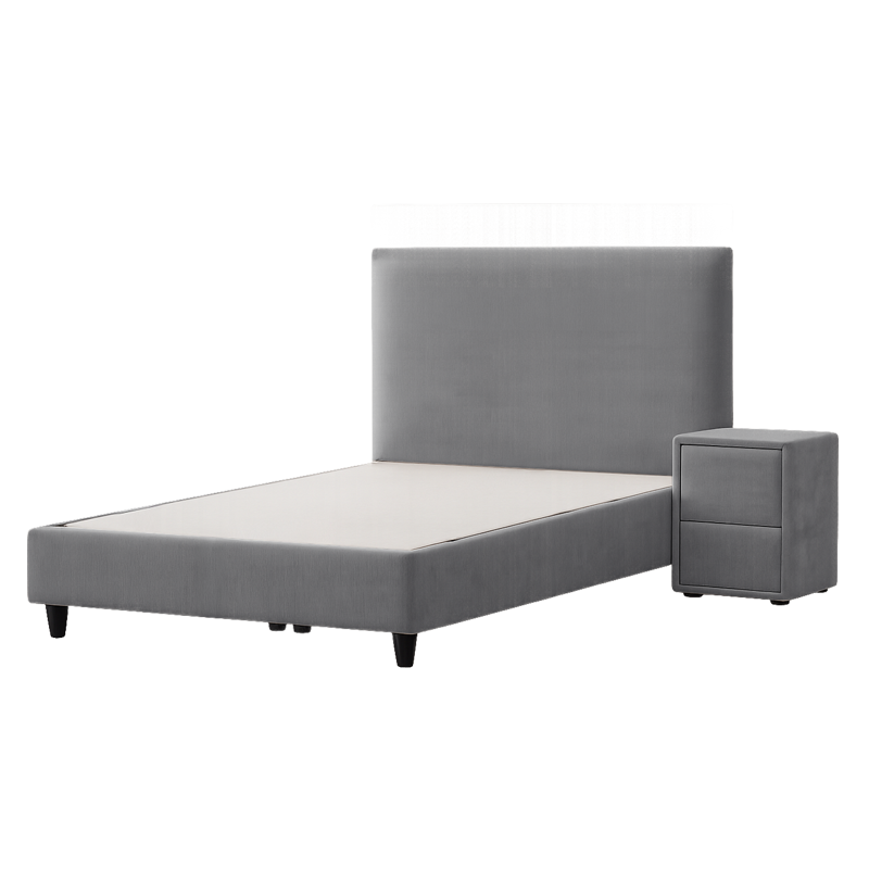 Upholstered bed with mattress COMO 90 x 200 - anthracite 13