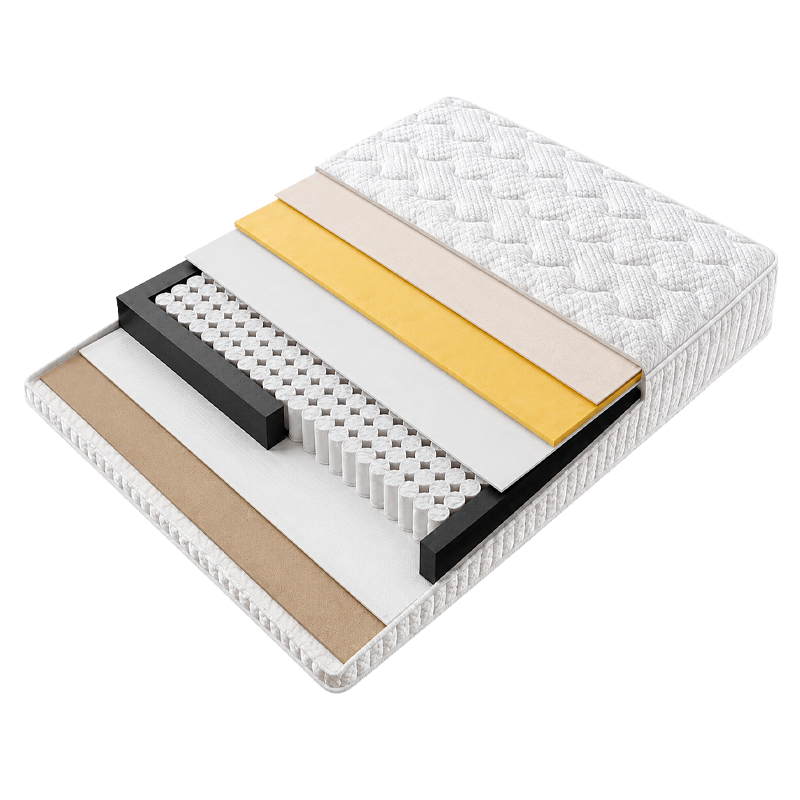 Upholstered bedroom with mattress CARLA 160 x 200 - cream 02