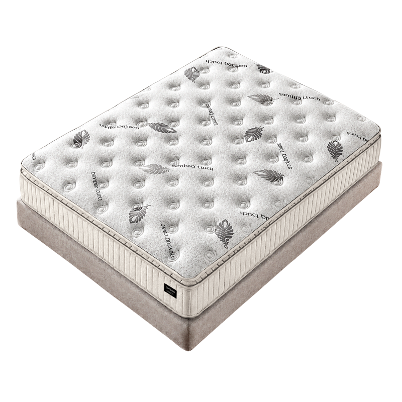 Upholstered bedroom with mattress HERMES 160 x 200 - ivory AN