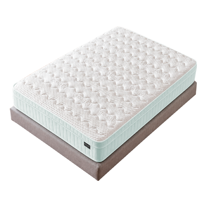 Upholstered bedroom with mattress ROYCE 160 x 200 - light green 03